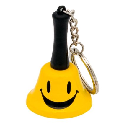 Breloc Clopot Galben Smile 6cm