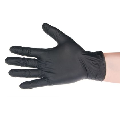 Manusi de Unica Folosinta Negre Nitril L - 40buc