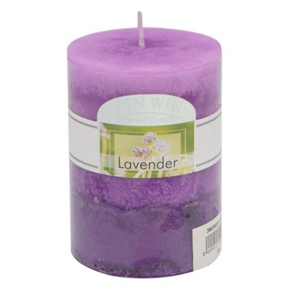 Lumanare Parfumata Mov Lila cu Aroma de Lavanda Ø6,8x9,5cm
