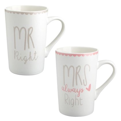 Set Cani New Bone Mr Right - Mrs Always Right 350ml - 2buc