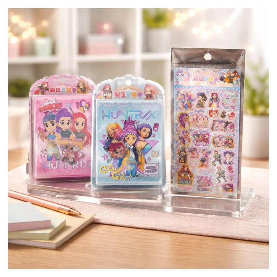 VICTINY® Set 2 carnetele cu personaje k pop si o folie stikere