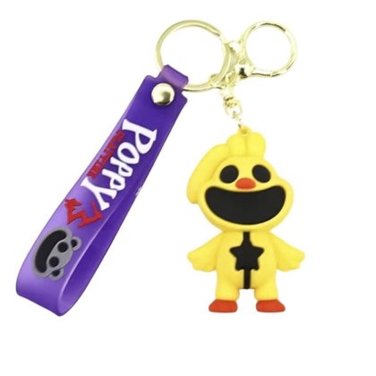 Breloc figurina Roblox Poppy Playtime, Smiling Critters, Inaltime 7 cm, KickinChicken galben