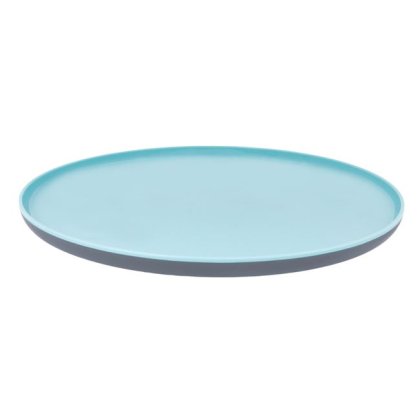 Farfurie Intinsa de Plastic Turcoaz Gri 25cm