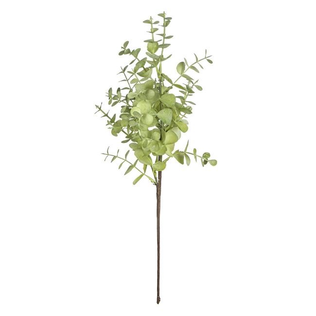 Ramura Decorativa cu Frunze Verzi Artificiale 42cm