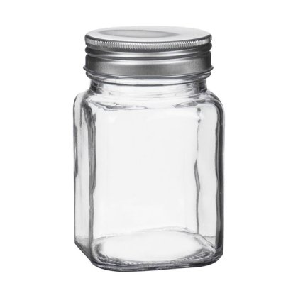 Borcan din Sticla cu Capac Filetat 380ml