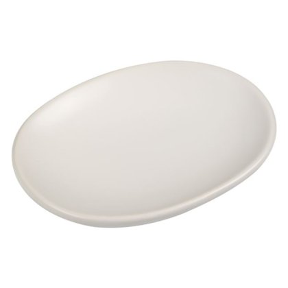 Suport Sapun Ceramic Ecru Oval 12,5x9,5x2cm