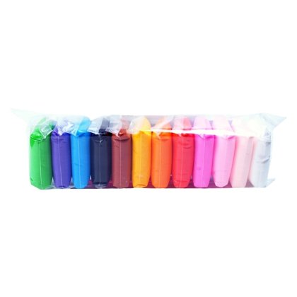 Set Plastilina Inteligenta, Accesorii De Modelare, 12 Pungi Multicolor, + 3 ani