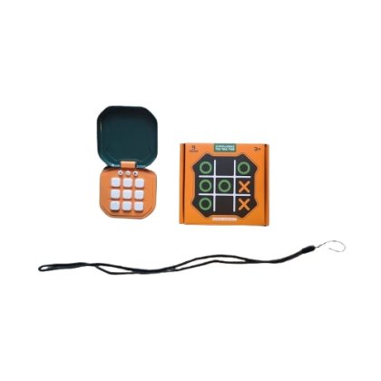 Joc X si 0, Tic Tac Toe, Consola digitala VICTINY® verde sau galben / necesita 3 bateri AAA ( nu sunt incluse)