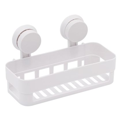 Raft pentru Baie Alb cu Ventuza 26x11x7cm