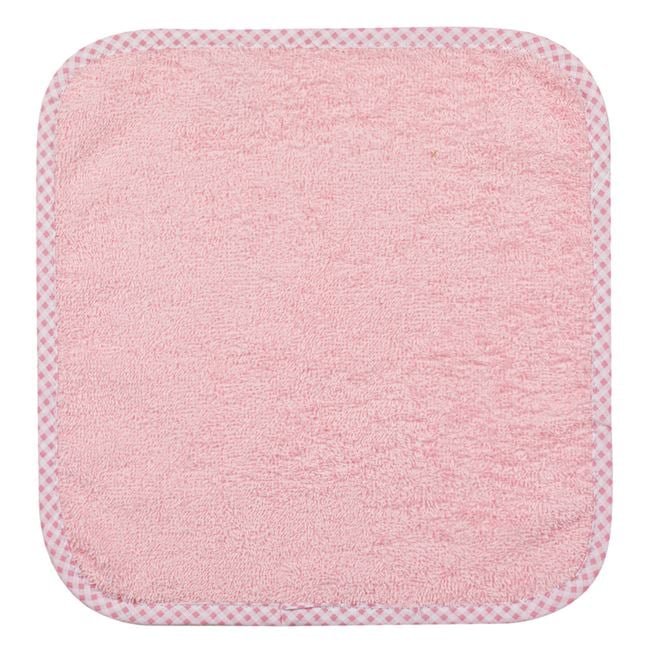 Prosopel din Bumbac Roz cu Carouri pentru Copii 30x30cm
