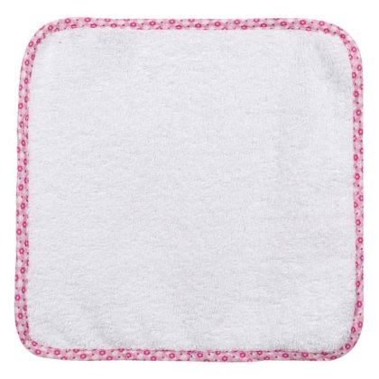 Prosopel din Bumbac Roz cu Flori pentru Copii 30x30cm