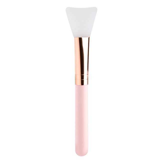 Pensula Spatula pentru Masca de Fata Roz Aurie 15cm