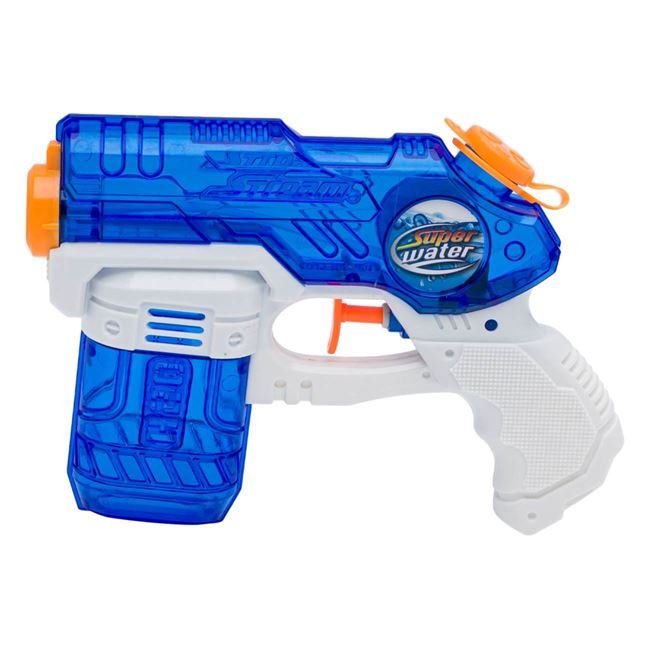 Pistol de Apa din Plastic Alb Bleu Crystal 19cm