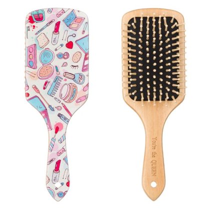Perie pentru Par Patrata din Lemn You're the Queen 25cm
