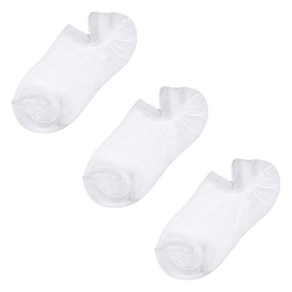 Sosete Scurte Sport Albe pentru Femei - 3 perechi