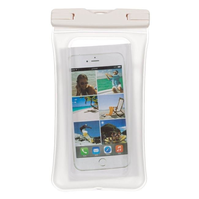 Husa Rezistenta la Apa pentru Telefon Mobil Alba 21.5x11.5cm