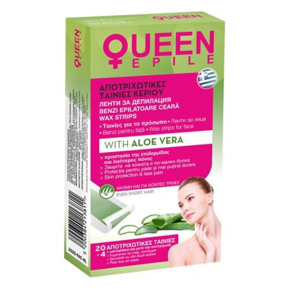 Benzi pentru Epilat Fata 20buc cu 4 Şervetele cu Aloe