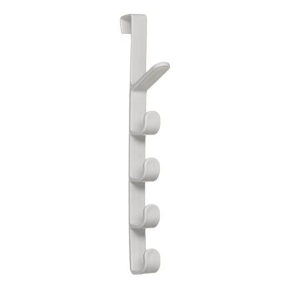 Cuier/Carlig de Plastic Alb 5 Spatii - 2x28cm