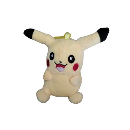 Jucarie plus pikachu VICTINY® 13 cm galben breloc
