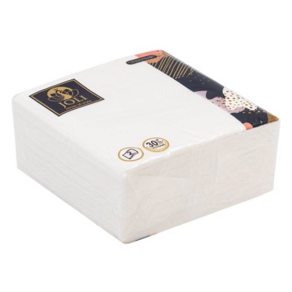 Servetele de Masa cu 2 Straturi Albe 33x33cm - 30buc