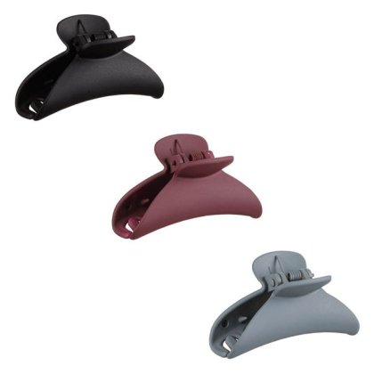 Clame Par Dama Neagra Gri Bordo Mat 6cm - 3buc