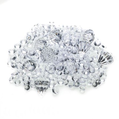 Strass-uri din Plastic Transparente 3 Marimi - 90g