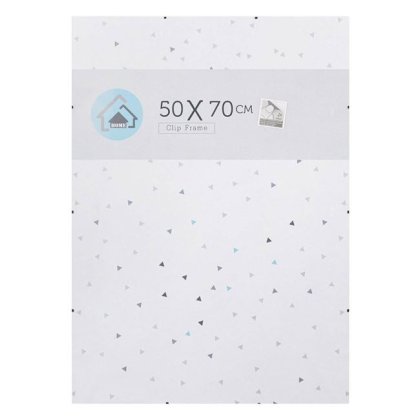 Rama Foto cu Clips & Geam din Plastic 50x70cm