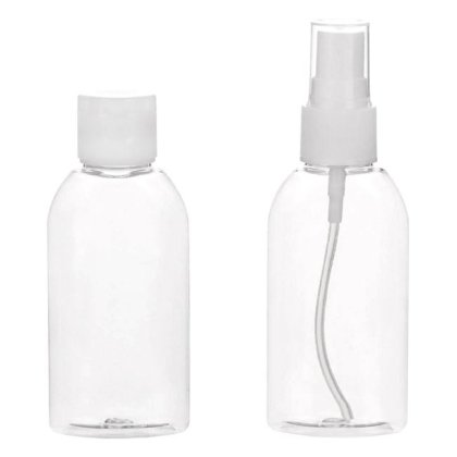 Set Sticle Transparente de Calatorie 60ml - 2buc