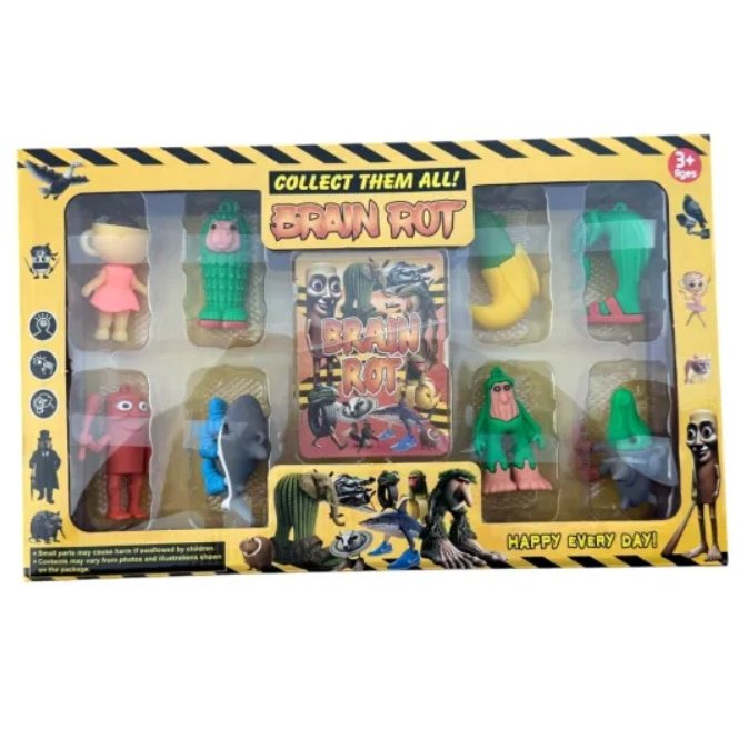 Set 8 figurine italian brain rot VICTINY® silicon