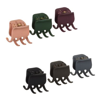 Clame Par de Diferite Culori Mate pentru Femei 3.5cm - 6buc