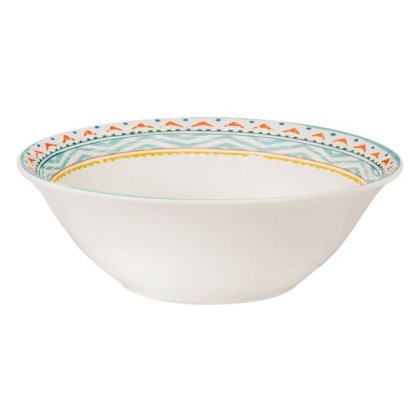 Bol din Portelan cu Model Aztec Colorat 1l