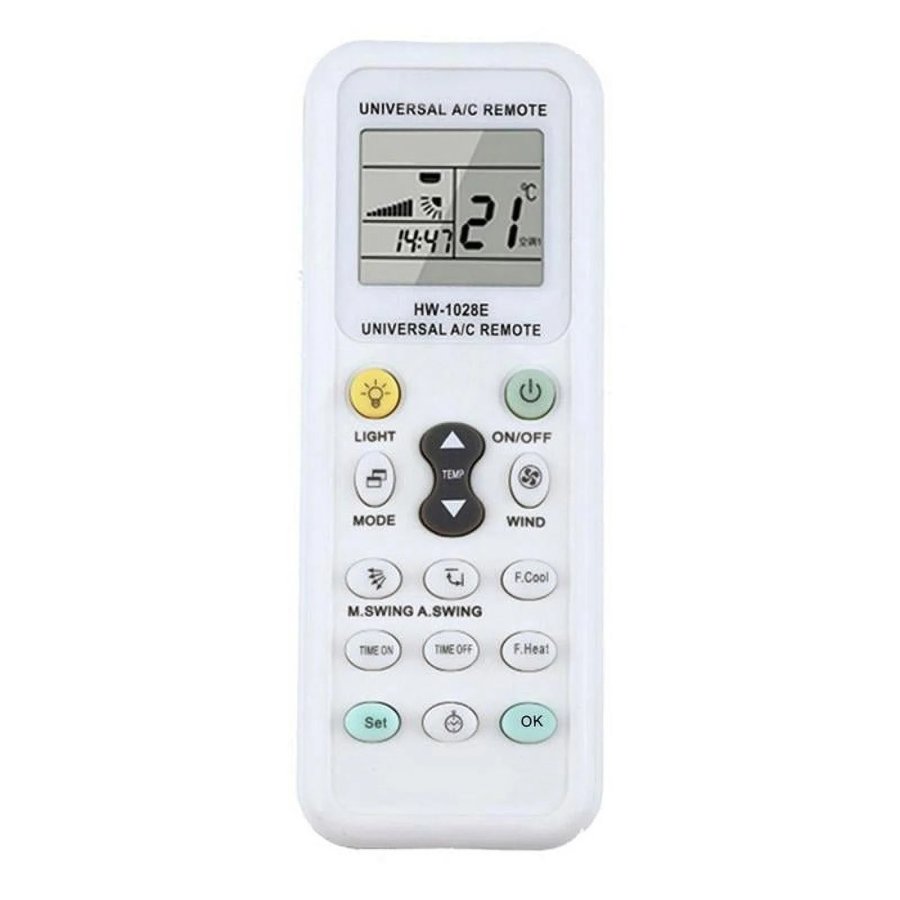 Telecomanda universala pentru aer conditionat, alb, 8-10m transmisie, set 1 buc.