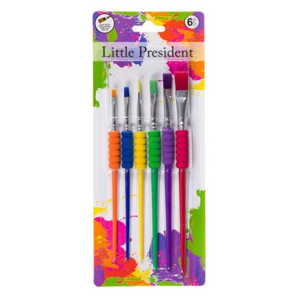 Set Pensule Pictura cu Varf Plat Maner Moale - 6buc