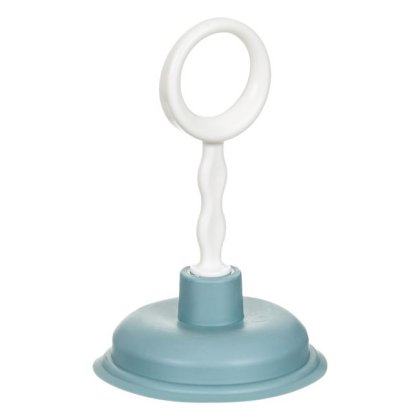 Mini Ventuza de Desfundat din Plastic Aqua Alba 17cm
