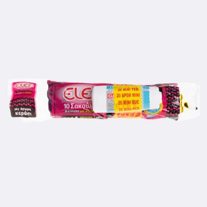 Pungi pentru Gunoi cu Aroma de Cirese si Siret 45l - 10 buc & Cadou Pungi Mini - 20buc