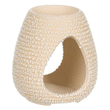Suport pentru Ulei Parfumat Ceramic Oval Crem Model Ø9x10.5cm