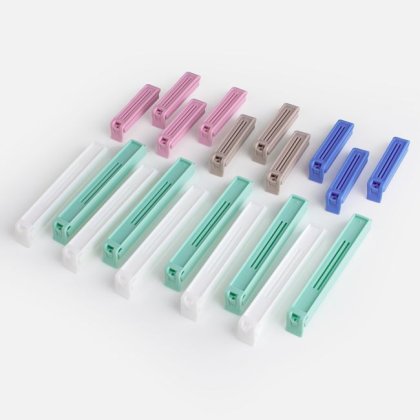 Clips din Plastic Colorat Sigilare Punga - 20buc