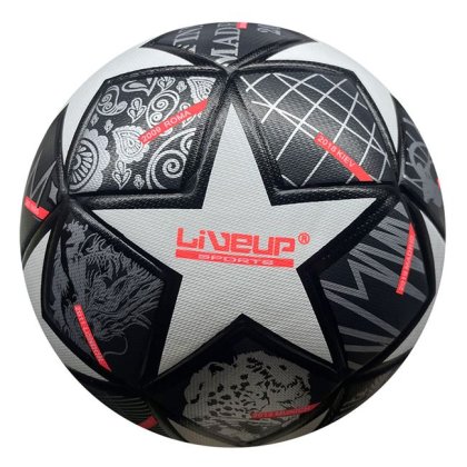 Minge de Fotbal Neagra Aurie LiveUp Nr.5