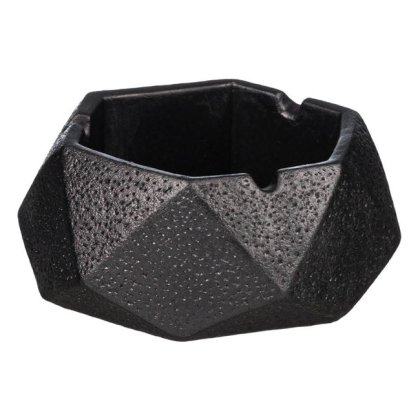 Scrumiera Ceramica Neagra 10.5x10.5x5cm