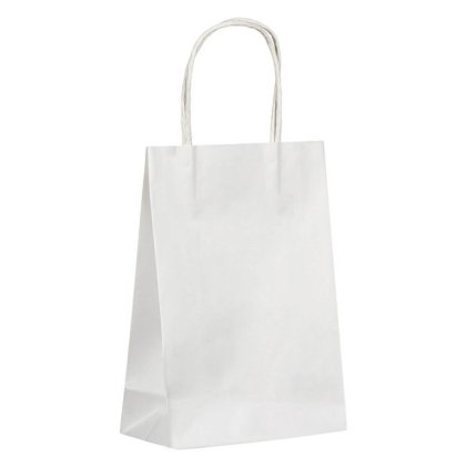 Sacosa pentru Cadou Kraft Alba 16x23x8cm