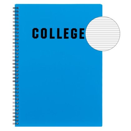 Caiet A4 Dictando Bleu College cu Spirala & 2 Subiecte - 64F