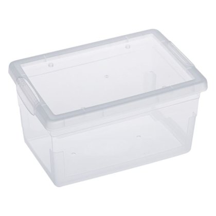 Cutie de Depozitare din Plastic Transparent cu Capac 2L