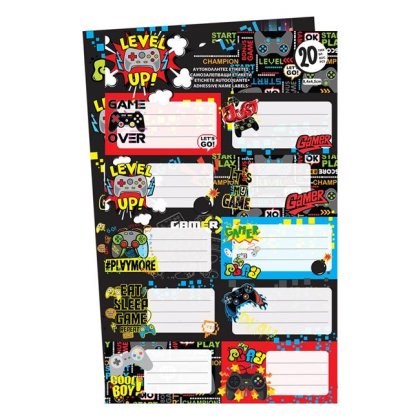 Etichete Autocolante Gamer 20buc - 2file