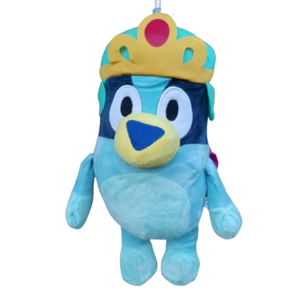 Jucarie de plus VICTINY ® Bluey print, dimenisune, 28 cm /albastru
