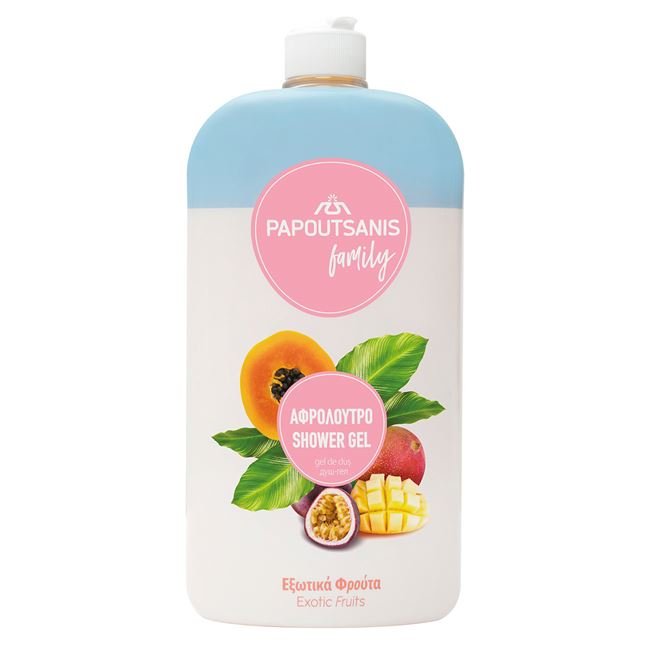 Gel de Dus Papoutsanis Fructe Exotice 1L