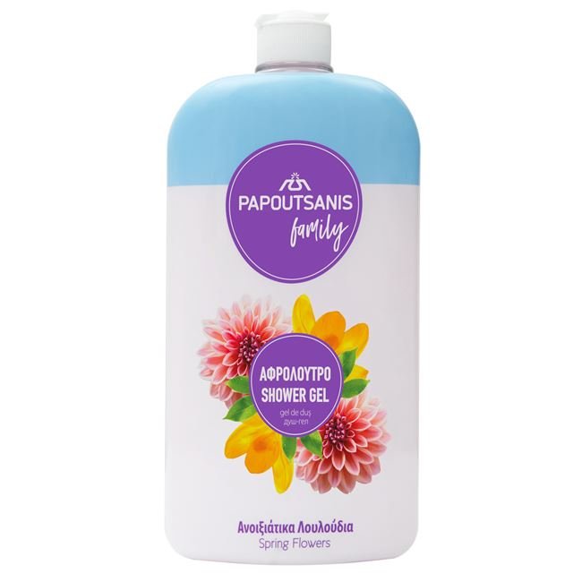 Gel de Dus Papoutsanis Flori de Primavara 1L