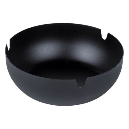 Scrumiera de Inox Rotunda Neagra Mat Ø10.5x3.5cm