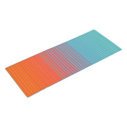 Rogojina pentru Plaja Rola din Plastic Degrade Colorata cu Dungi 180x72cm