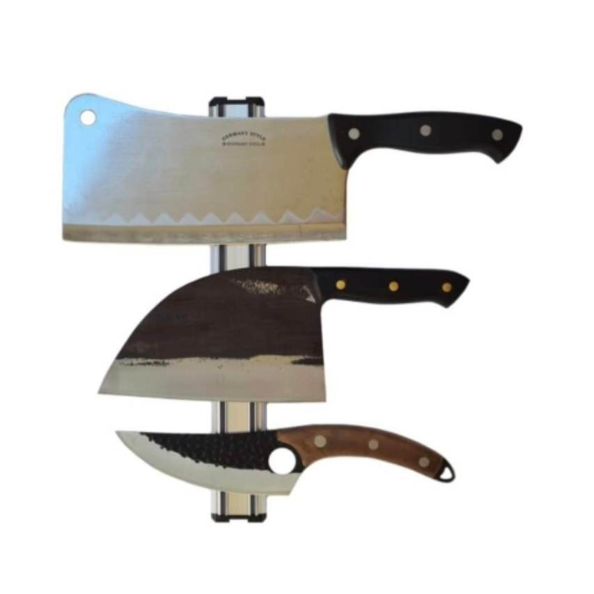 Set Profesional cutite, cutit almazan, cutit full tang, satar macelar 800 g si suport magnetic, ct2215