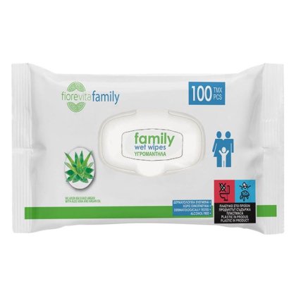 Servetele Umede Family cu Aloe Vera & Vitamina E 100 buc - Fiorevita